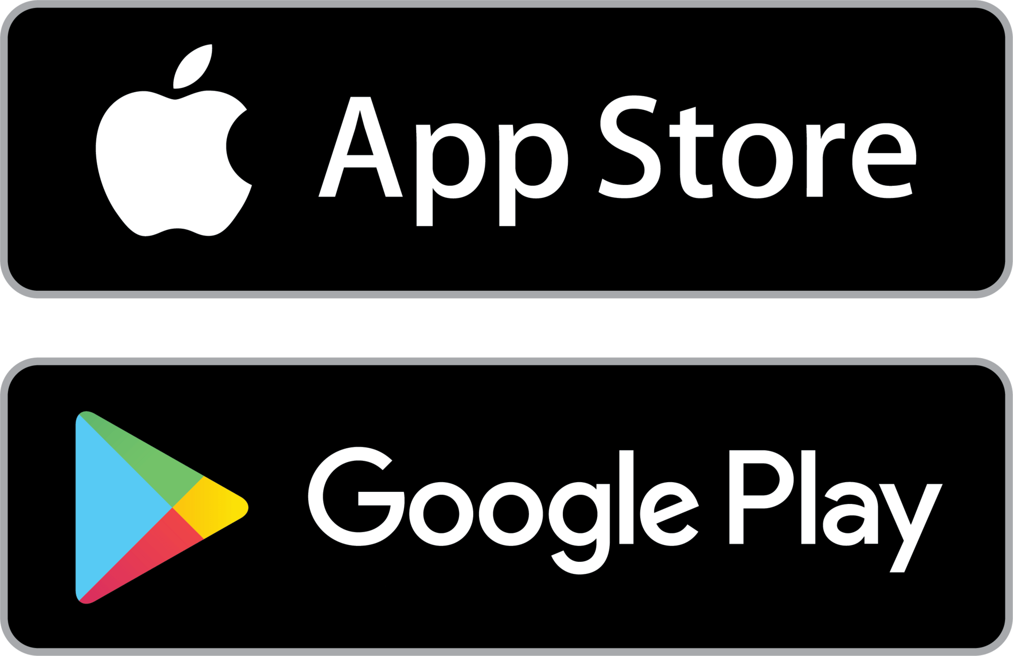 Available on App Store and Google Play